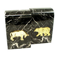 Marble Bookend - Stock Market